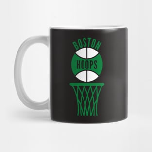 Retro Boston Purple and Gold Hoops Logo Mug